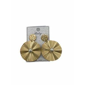 Women’s Alloy Matte Round Pierced Dangle Drop‎ Earr